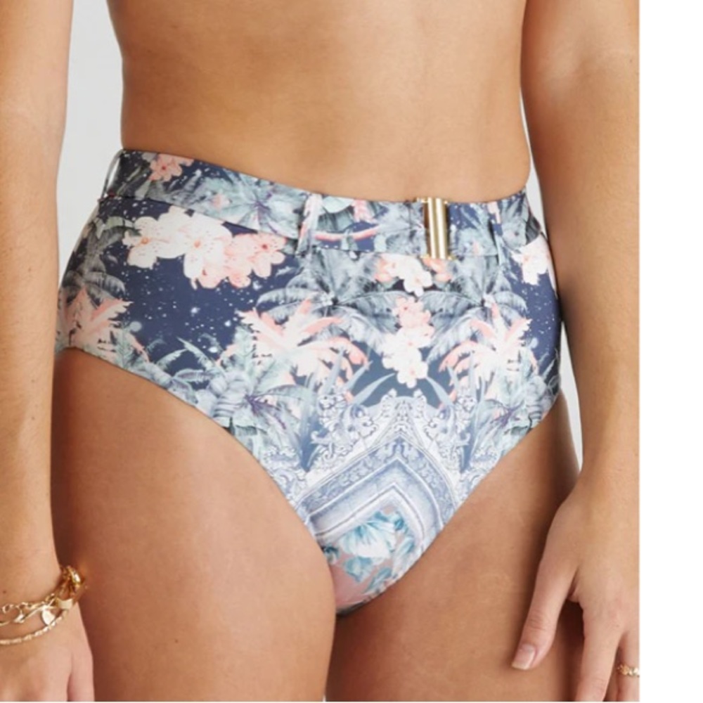 Aqua Blu Indianic Print Marilyn High Waist Bottom